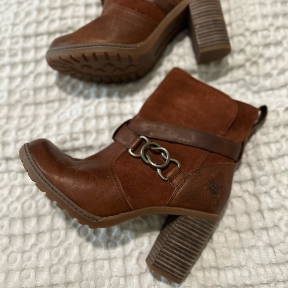 Timberland Dennett Buckle ankle boot ortholite brown size 8 - Picture 2 of 10